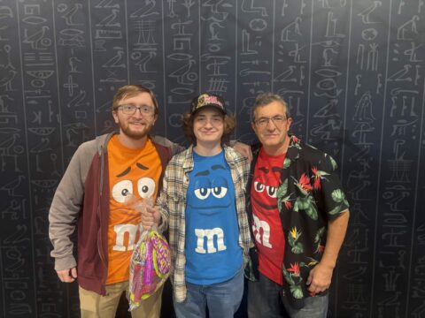 The Vianello family. Joseph, Kristopher, and their father Mark